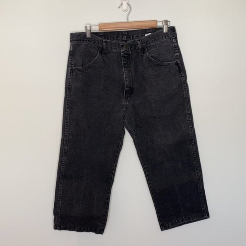 Rustler Black Vintage Mid waisted Cropped Jeans 8